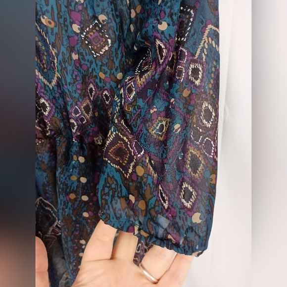 Sheer Colorful Western Fairy Bohemian Short Dress (#1,303) - Picture 4 of 10